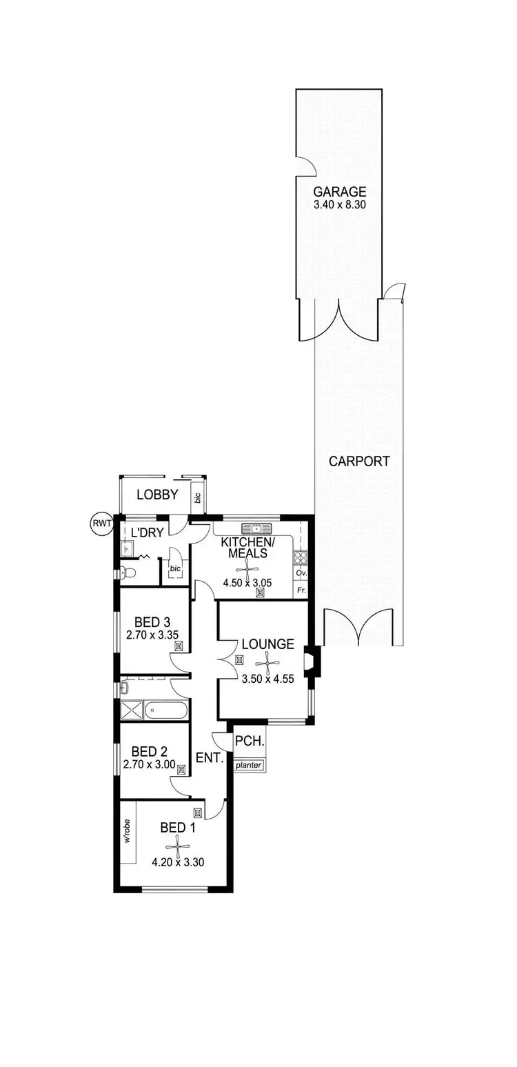 Floorplan of Homely house listing, 40 Seymour Terrace, Ascot Park SA 5043