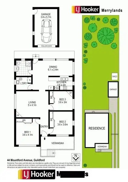 Floorplan of Homely house listing, 44 Mountford Ave, Guildford NSW 2161