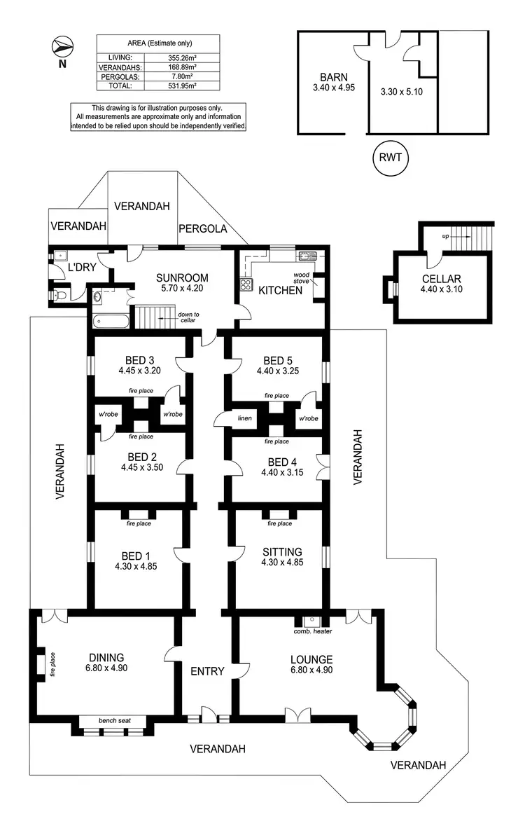 Floorplan of Homely house listing, 6 Gressford Lane, Strathalbyn SA 5255