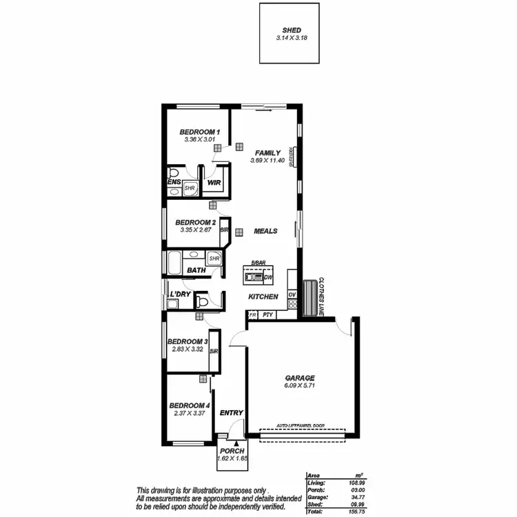Floorplan of Homely house listing, 8 Semillon Crescent, Andrews Farm SA 5114