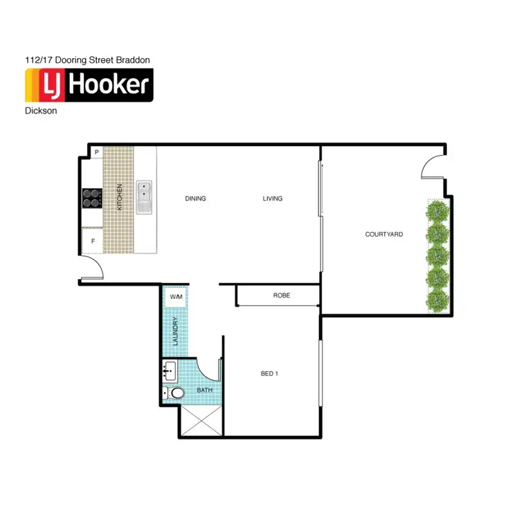 Floorplan of Homely unit listing, 112/17 Dooring Street, Braddon ACT 2612