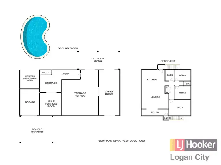Floorplan of Homely house listing, 84 Bardon Road, Kingston QLD 4114