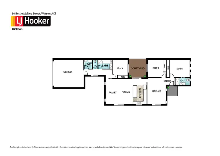 Floorplan of Homely house listing, 30 Bettie McNee Street, Watson ACT 2602