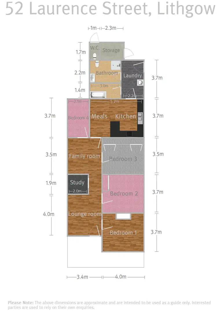 Floorplan of Homely house listing, 52 Laurence Street, Lithgow NSW 2790