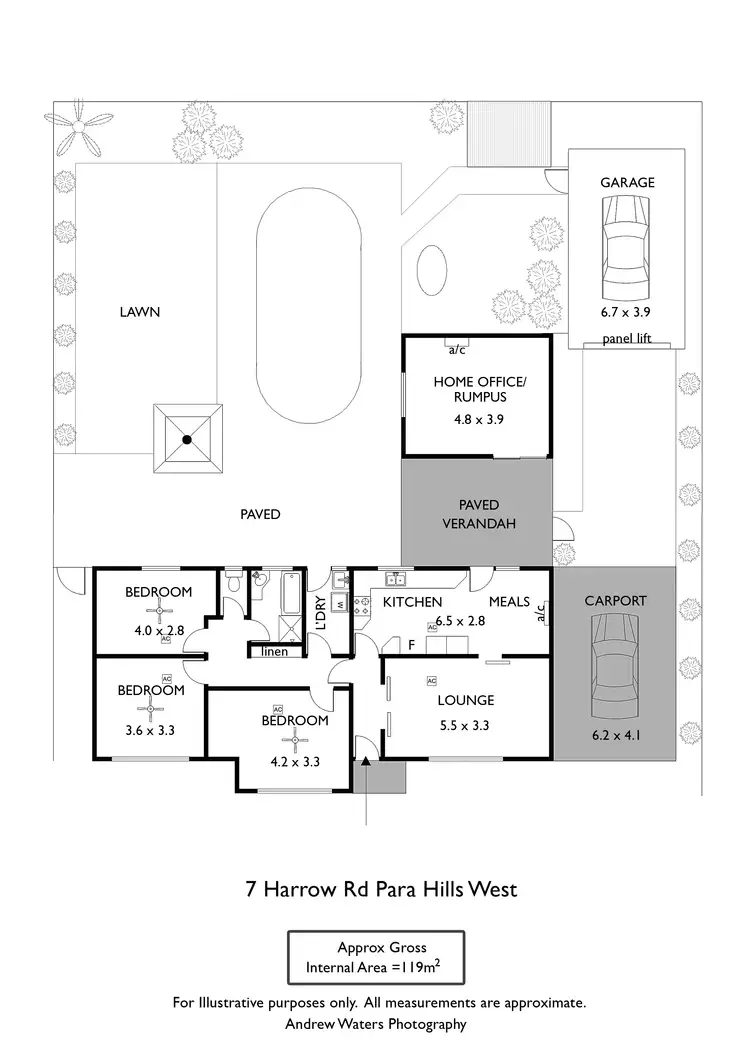 Floorplan of Homely house listing, 7 Harrow Road, Para Hills West SA 5096