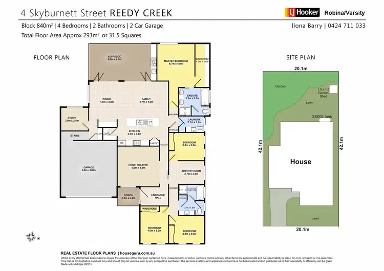 Floorplan of Homely house listing, 4 Skyburnett Street, Reedy Creek QLD 4227