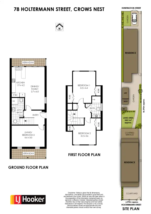 Floorplan of Homely house listing, 78 Holtermann Street & 29 Huntington St, Crows Nest NSW 2065
