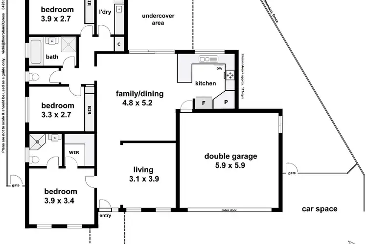 Floorplan of Homely villa listing, Unit 1/10 Cumberland Court, Tatton NSW 2650