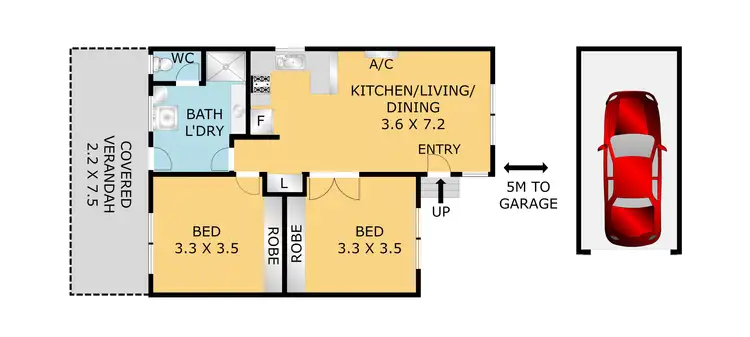 Floorplan of Homely unit listing, 3/49 Merlin Crescent, Corio VIC 3214