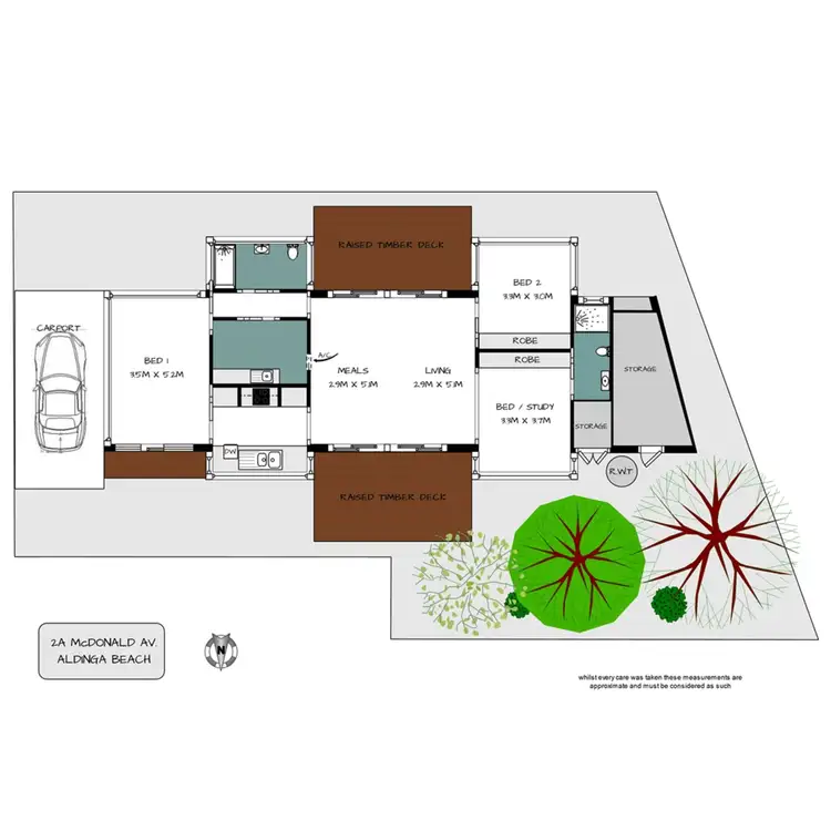 Floorplan of Homely house listing, 2A McDonald Avenue, Aldinga Beach SA 5173