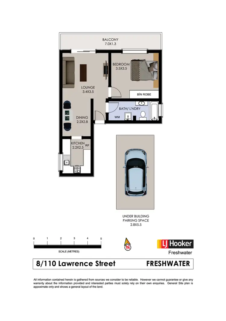 Floorplan of Homely unit listing, 8/110 Lawrence Street, Freshwater NSW 2096