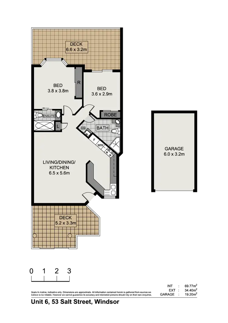 Floorplan of Homely unit listing, 6/53 Salt Street, Windsor QLD 4030