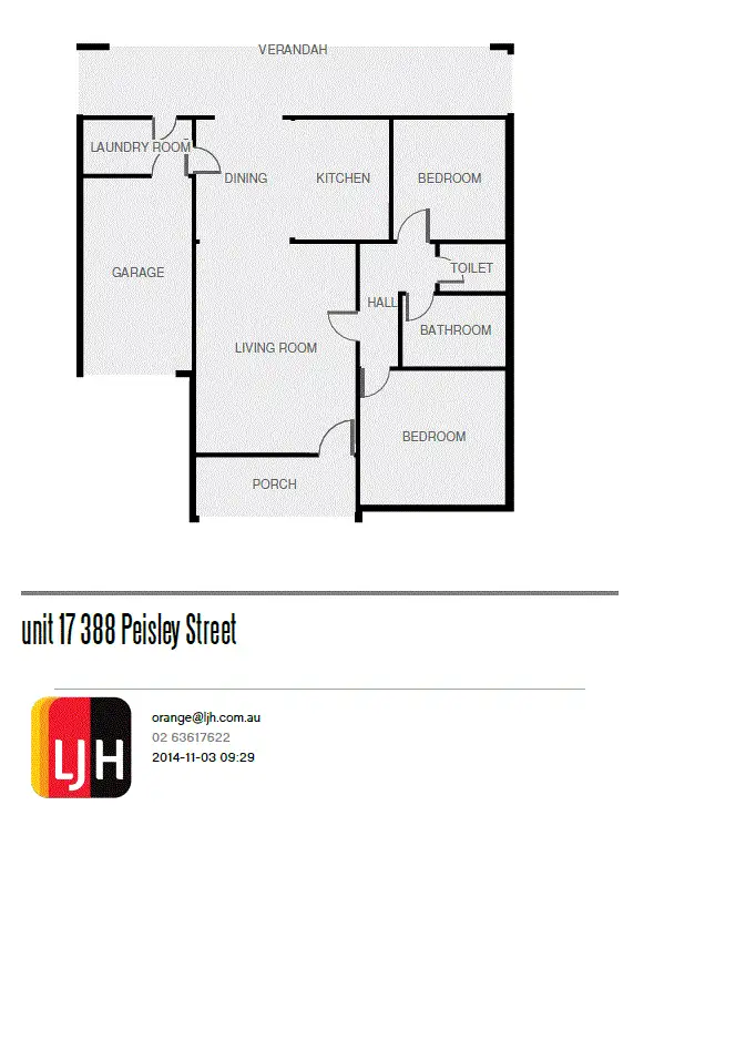 Floorplan of Homely unit listing, 17/386-388 Peisley Street, Orange NSW 2800