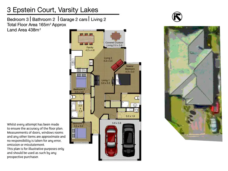 Floorplan of Homely house listing, 3 Epstein Court, Varsity Lakes QLD 4227