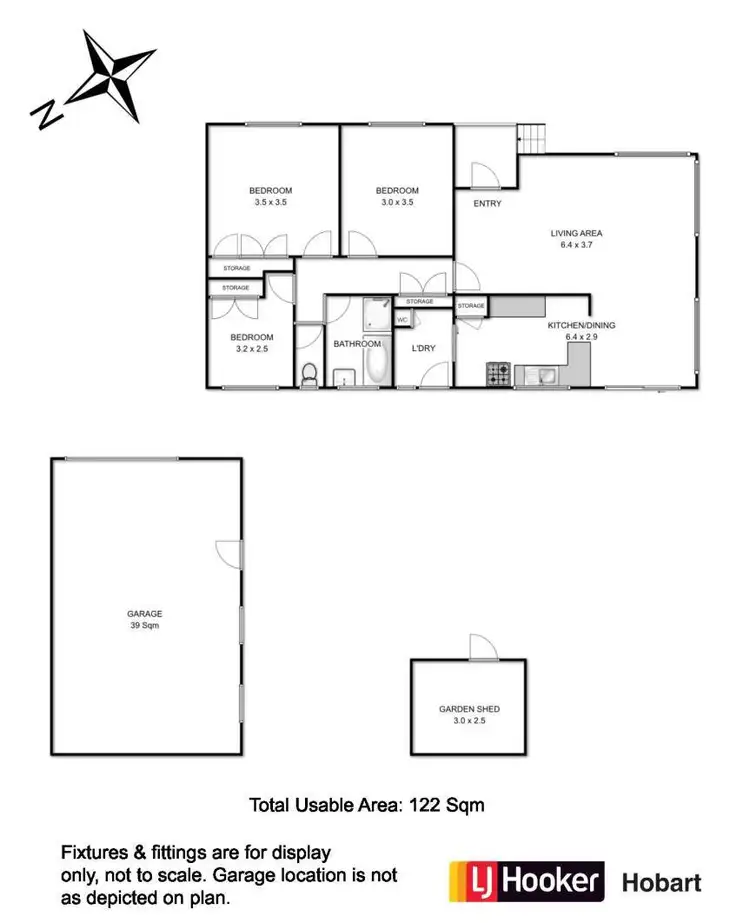 Floorplan of Homely house listing, 18 Burtonia Street, Rokeby TAS 7019