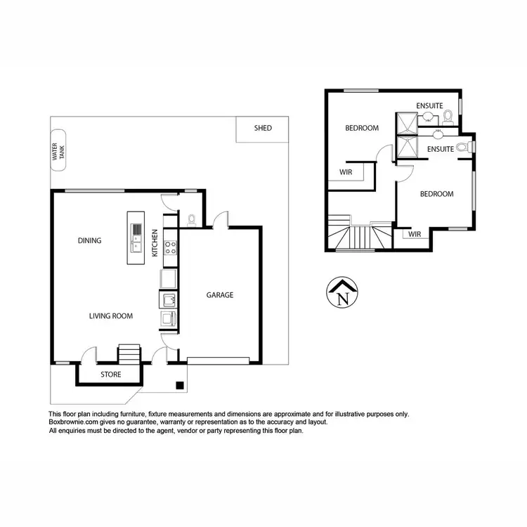 Floorplan of Homely townhouse listing, 1/8 Ancona Court, Point Cook VIC 3030