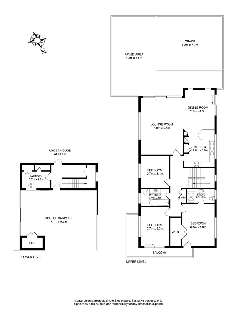 Floorplan of Homely townhouse listing, 2/33 Arthur Street, Fairlight NSW 2094