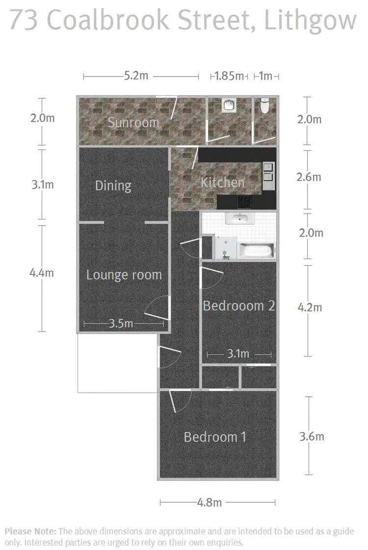 Floorplan of Homely house listing, 73 Coalbrook Street, Lithgow NSW 2790