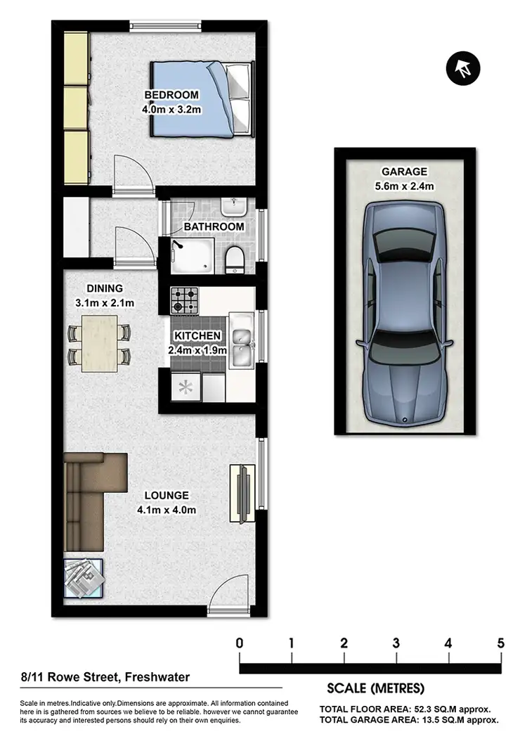 Floorplan of Homely unit listing, 8/11 Rowe Street, Freshwater NSW 2096