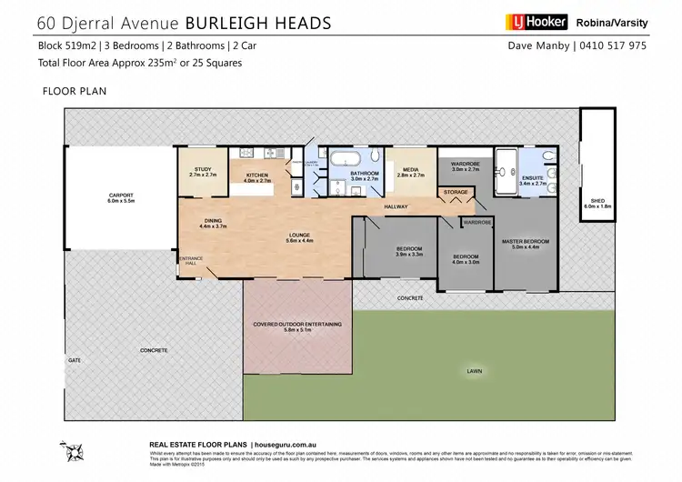 Floorplan of Homely house listing, 60 Djerral Avenue, Burleigh Heads QLD 4220