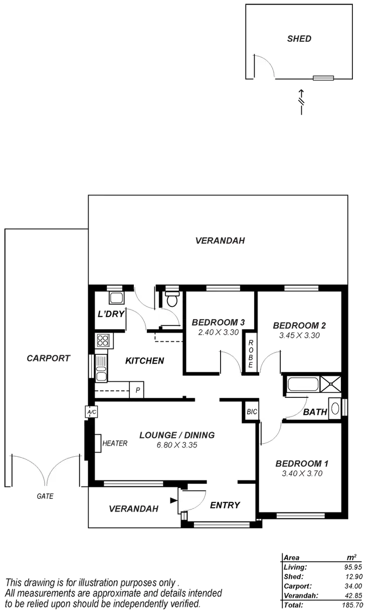 Floorplan of Homely house listing, 28 Gores Road, Davoren Park SA 5113