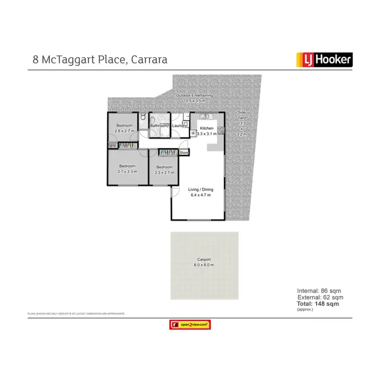 Floorplan of Homely house listing, 8 Mctaggart Place, Carrara QLD 4211