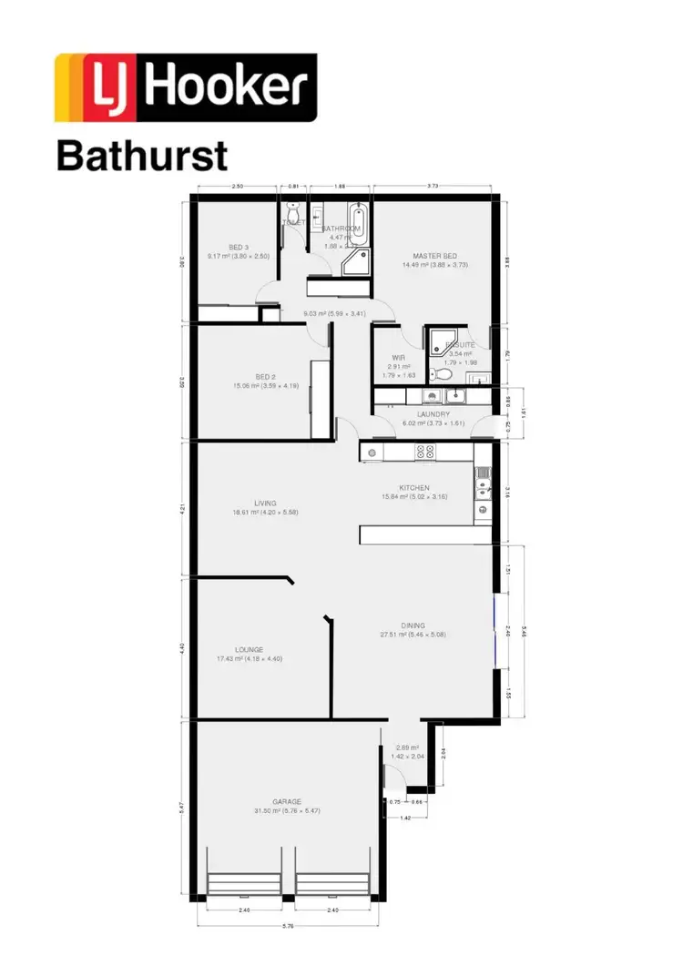Floorplan of Homely house listing, 2 She Oak Close, Kelso NSW 2795