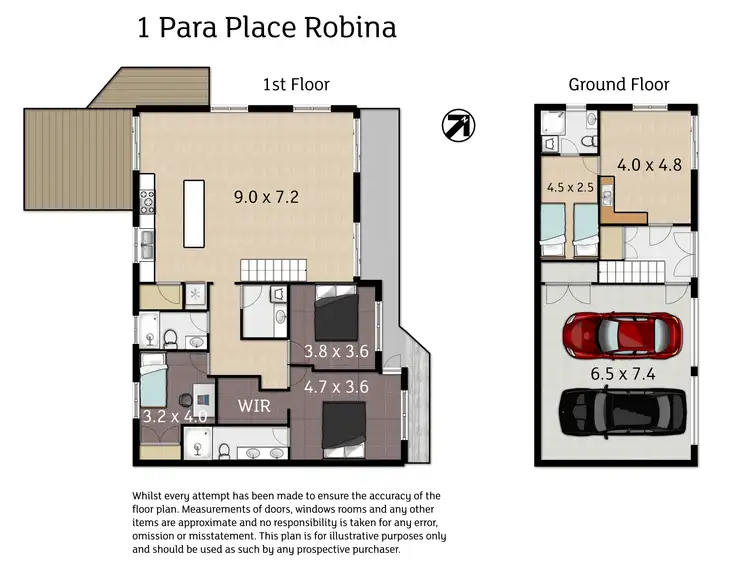 Floorplan of Homely house listing, 1 Para Place, Robina QLD 4226