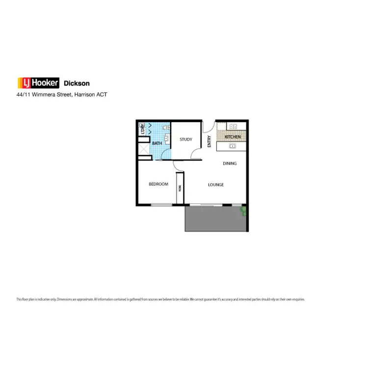 Floorplan of Homely unit listing, 44/11 Wimmera Street, Harrison ACT 2914