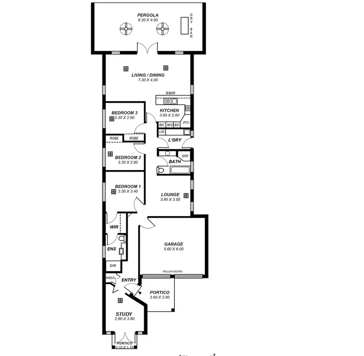 Floorplan of Homely house listing, 24B Hill Street, Campbelltown SA 5074