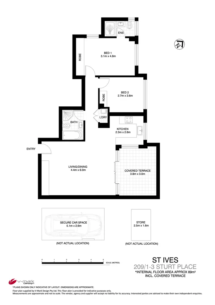Floorplan of Homely apartment listing, 209/1-3 Sturt Place, St Ives NSW 2075