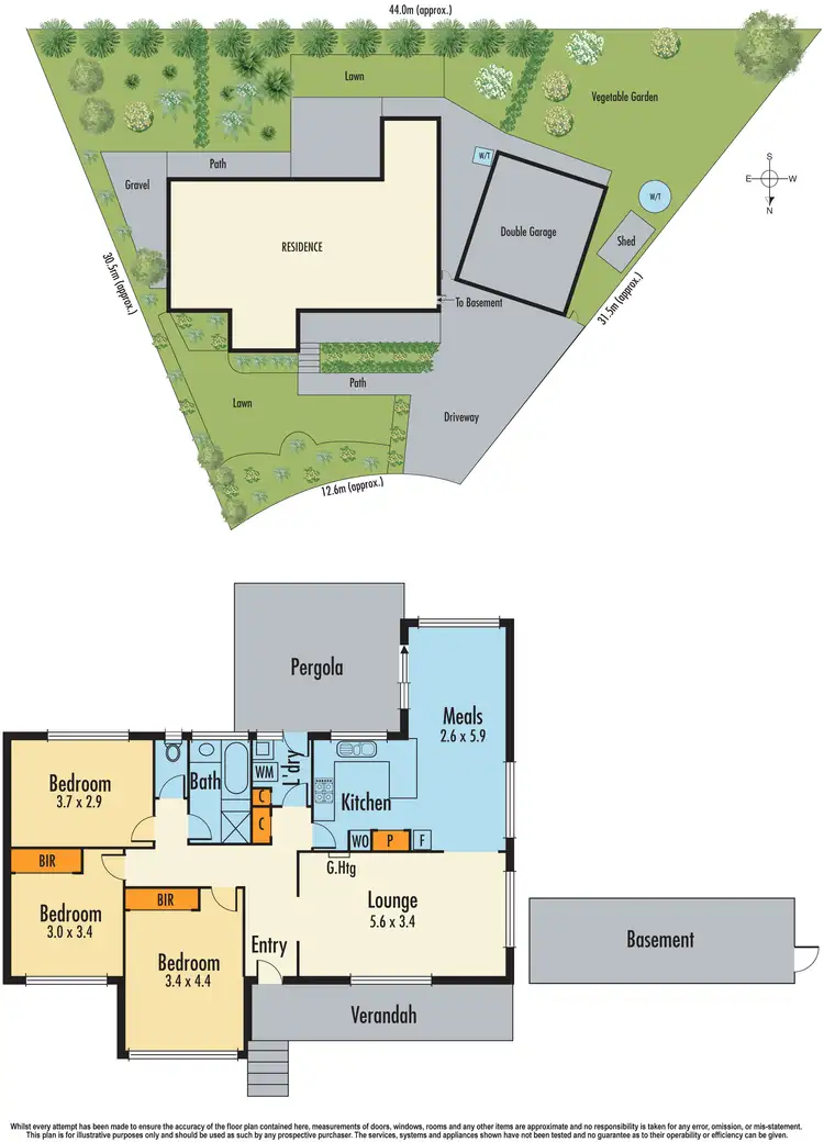Floorplan of Homely house listing, 12 Brougham Close, Eumemmerring VIC 3177