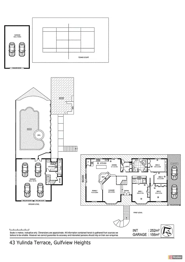 Floorplan of Homely house listing, 43 Yulinda Terrace, Gulfview Heights SA 5096