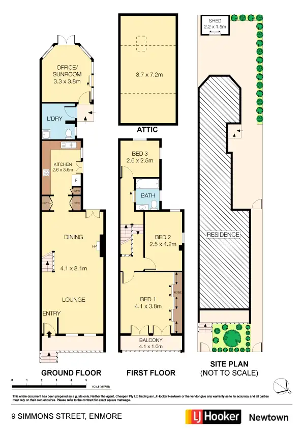 Floorplan of Homely house listing, 9 Simmons Street, Enmore NSW 2042