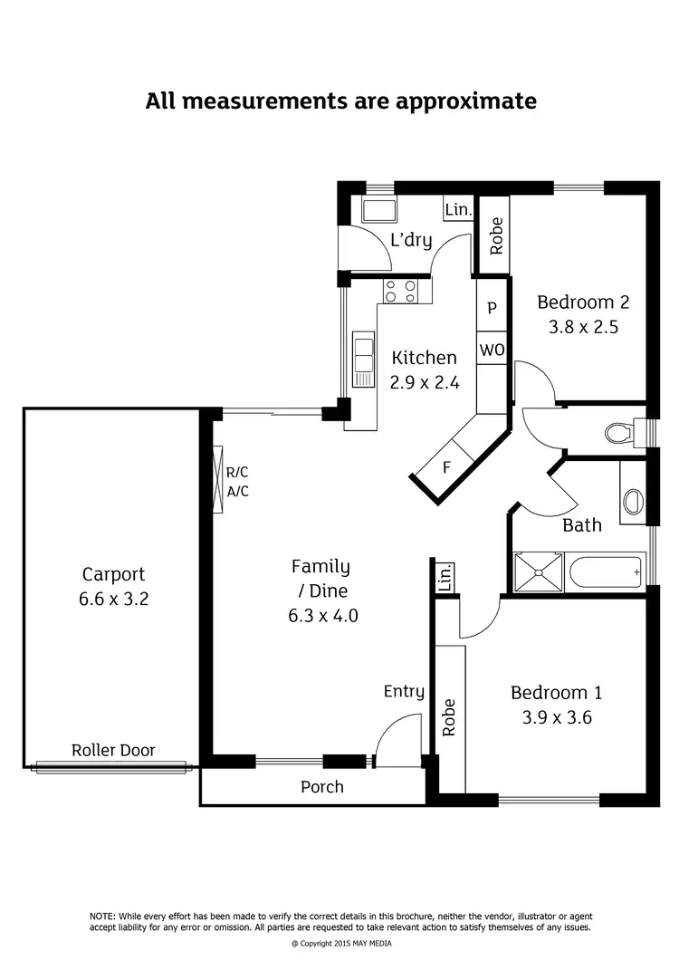 Floorplan of Homely unit listing, 4/56 Queen Street, Alberton SA 5014