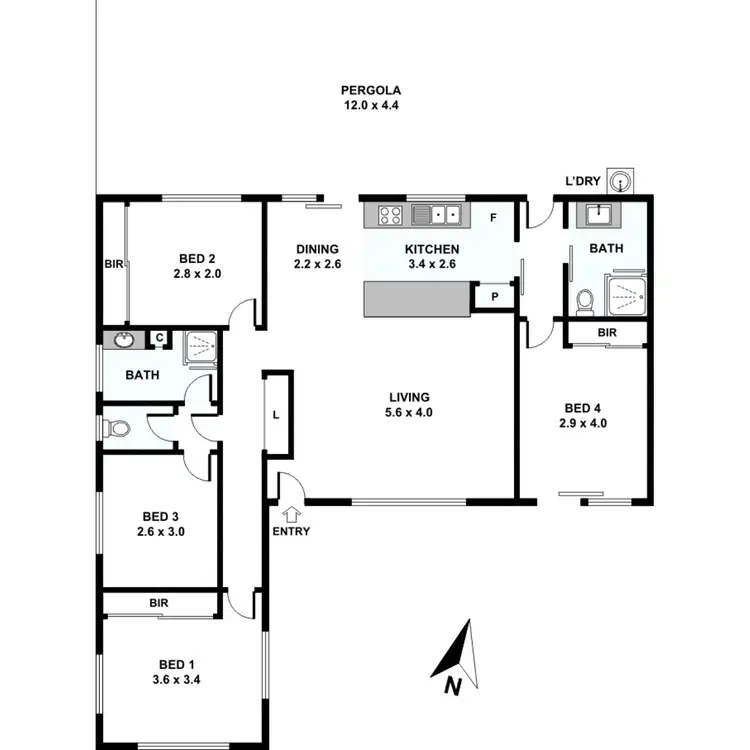 Floorplan of Homely house listing, 3 Woomera Crescent, Southport QLD 4215