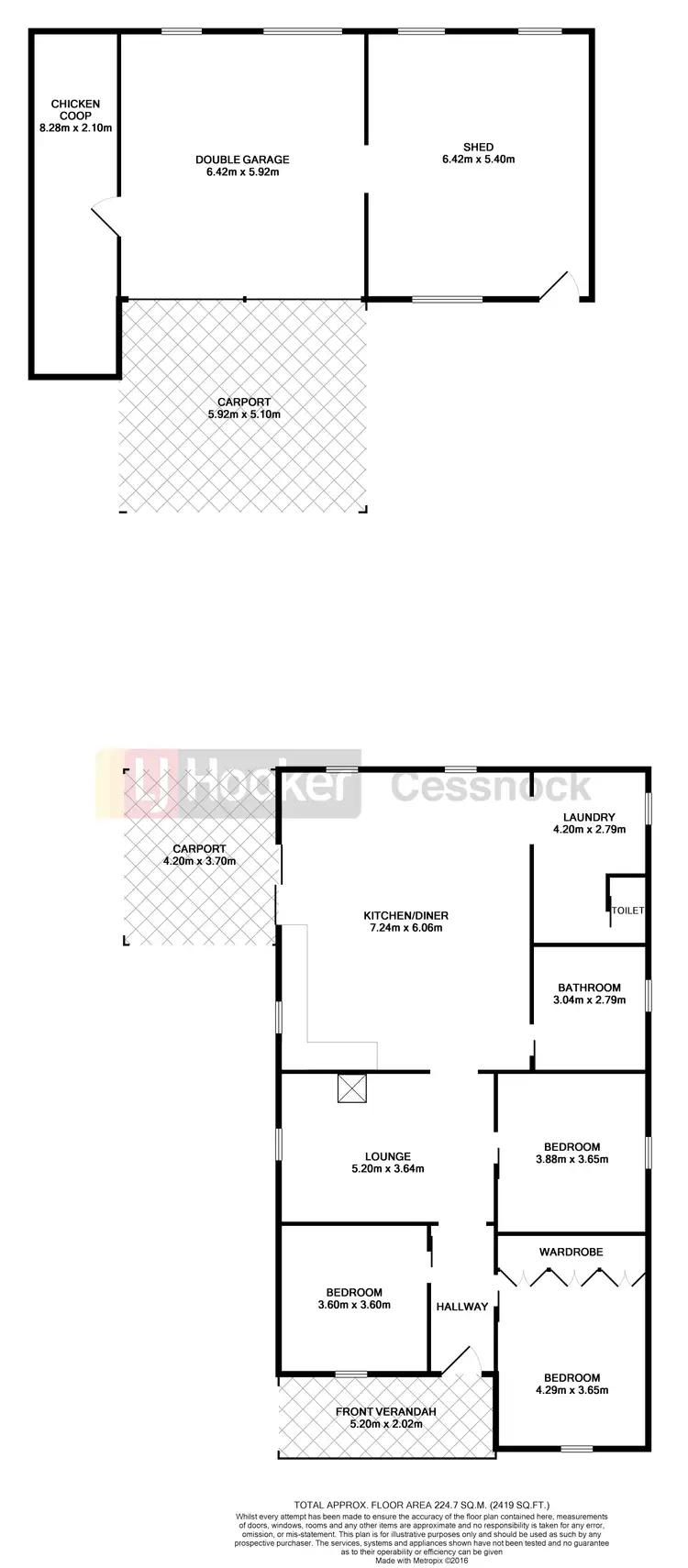 Floorplan of Homely house listing, 14 Anstey Street, Cessnock NSW 2325