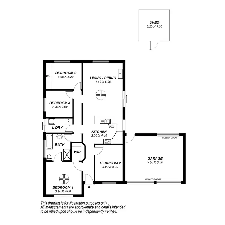 Floorplan of Homely house listing, 6 Lafitte Way, Andrews Farm SA 5114