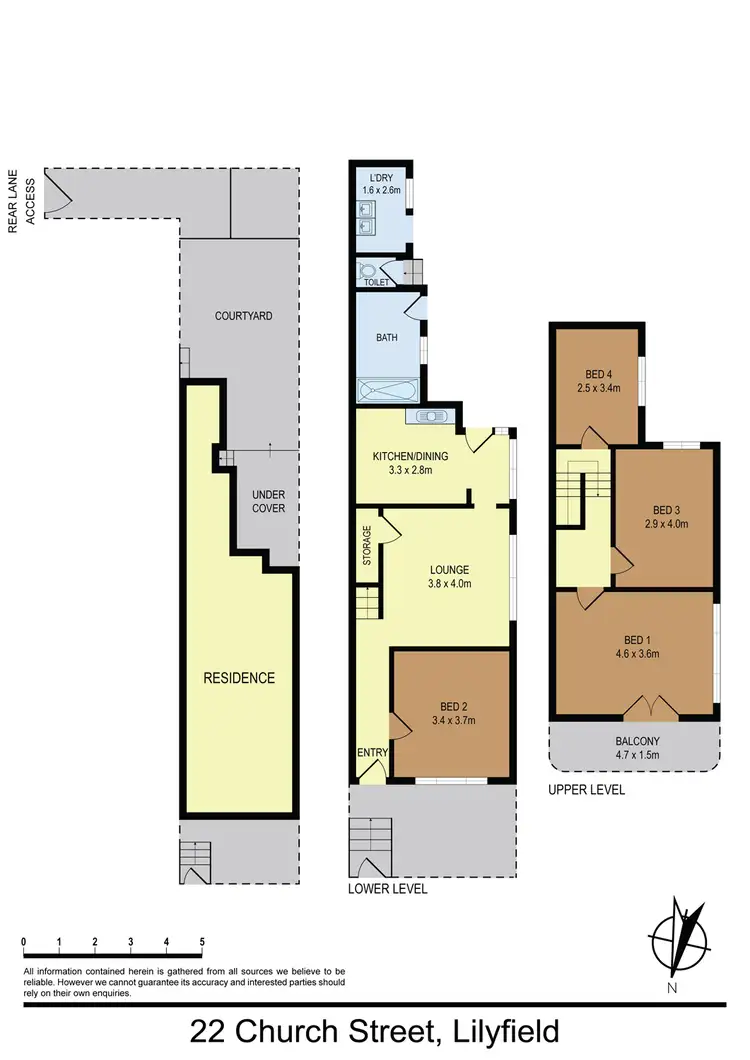 Floorplan of Homely terrace listing, 22 Church Street, Lilyfield NSW 2040