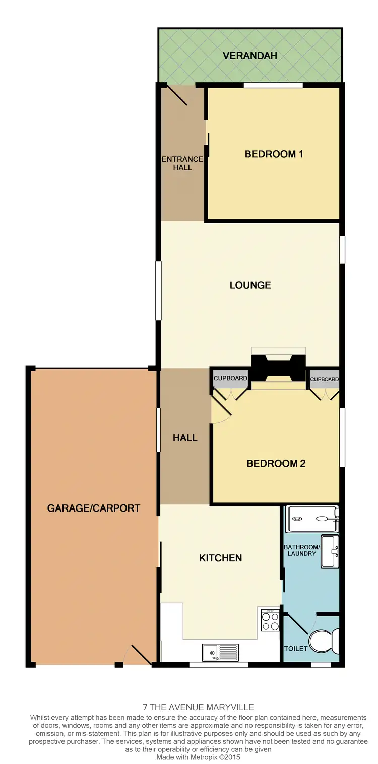 Floorplan of Homely house listing, 7 The Avenue, Maryville NSW 2293