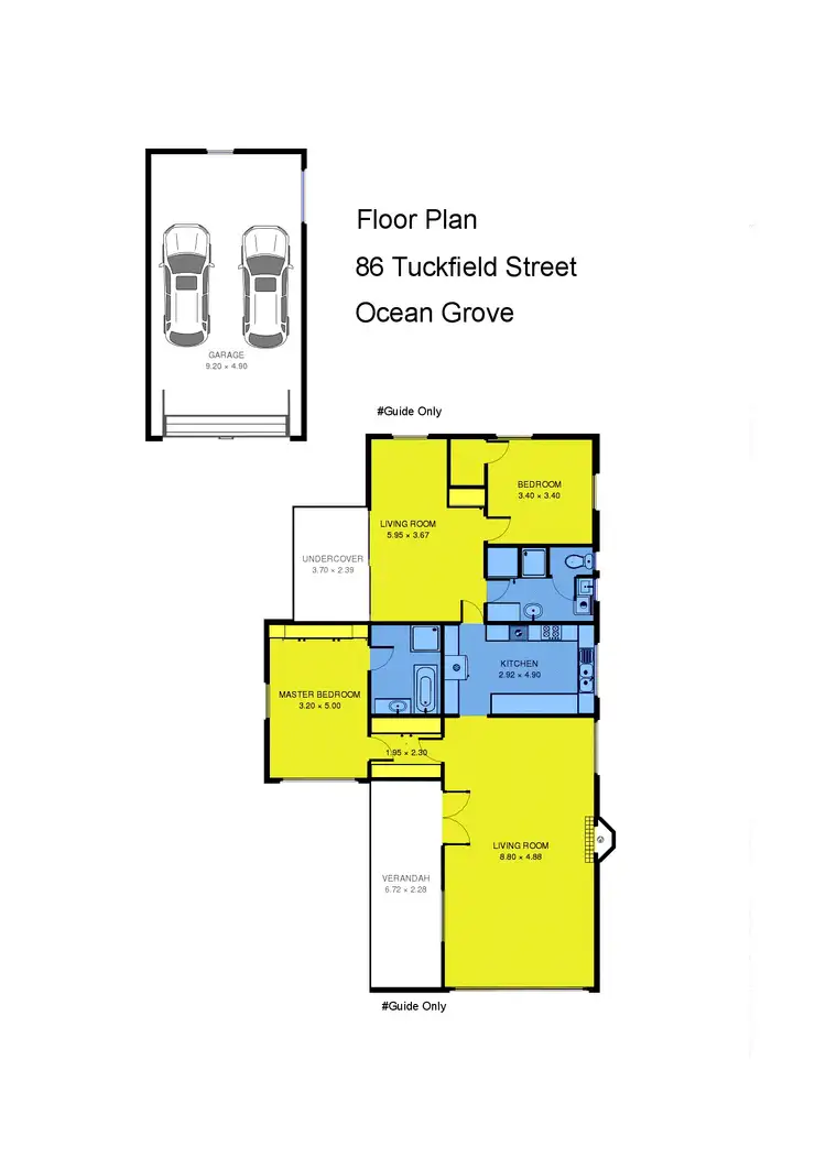 Floorplan of Homely house listing, 86 Tuckfield Street, Ocean Grove VIC 3226