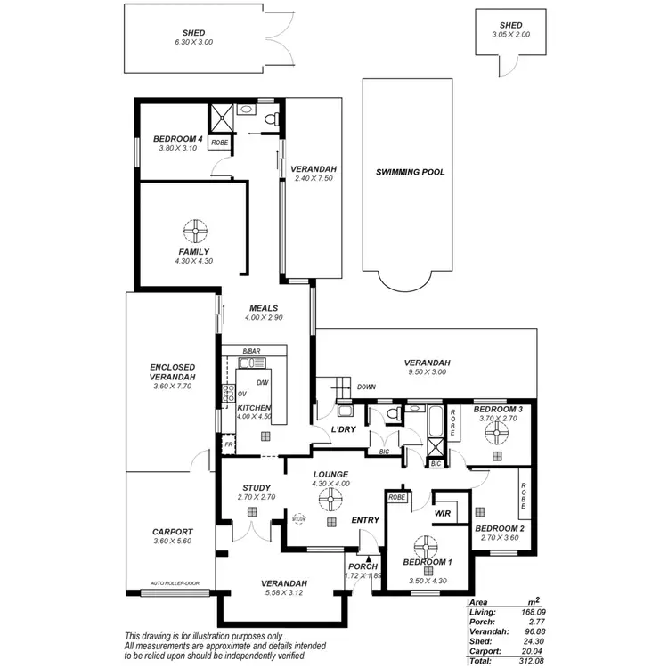 Floorplan of Homely house listing, 4 Pierre Road, Modbury SA 5092