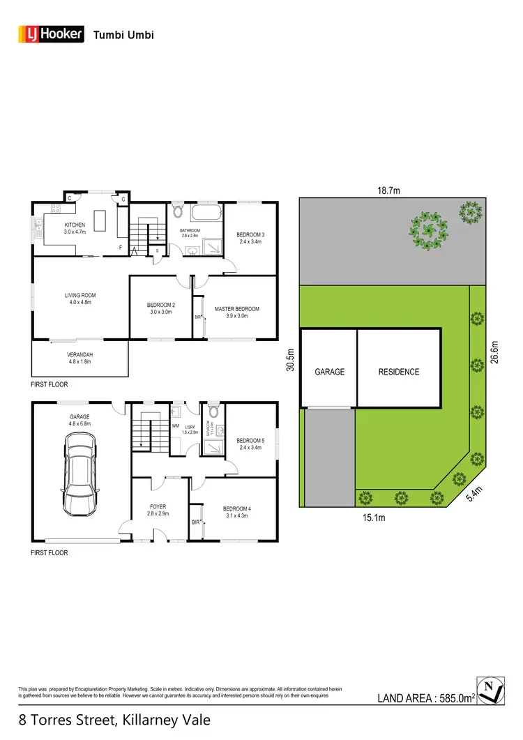 Floorplan of Homely house listing, 8 Torres Street, Killarney Vale NSW 2261