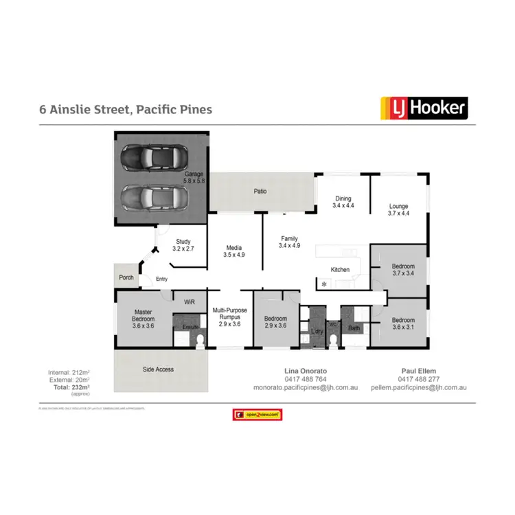 Floorplan of Homely house listing, 6 Ainslie Street, Pacific Pines QLD 4211
