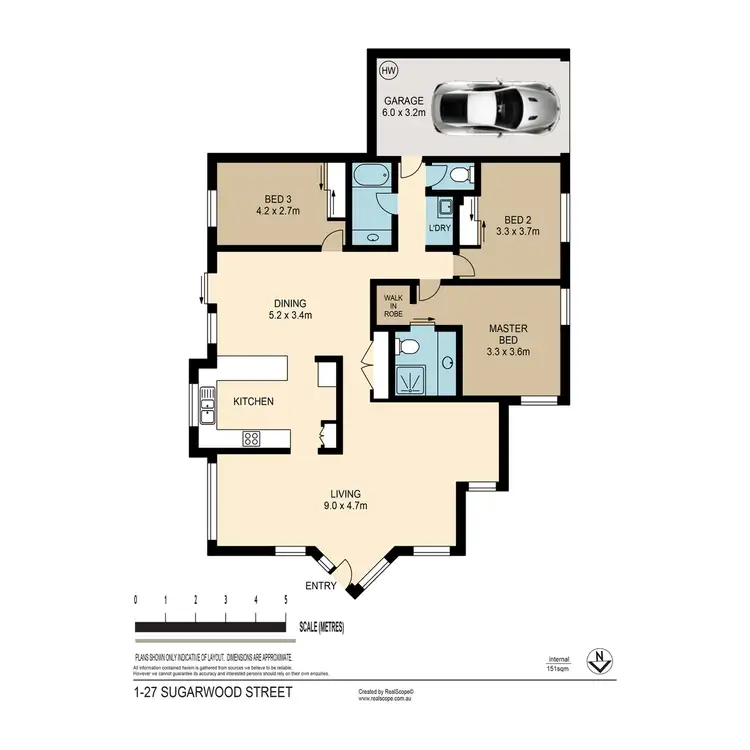 Floorplan of Homely unit listing, 1/27 Sugarwood Street, Bellbowrie QLD 4070