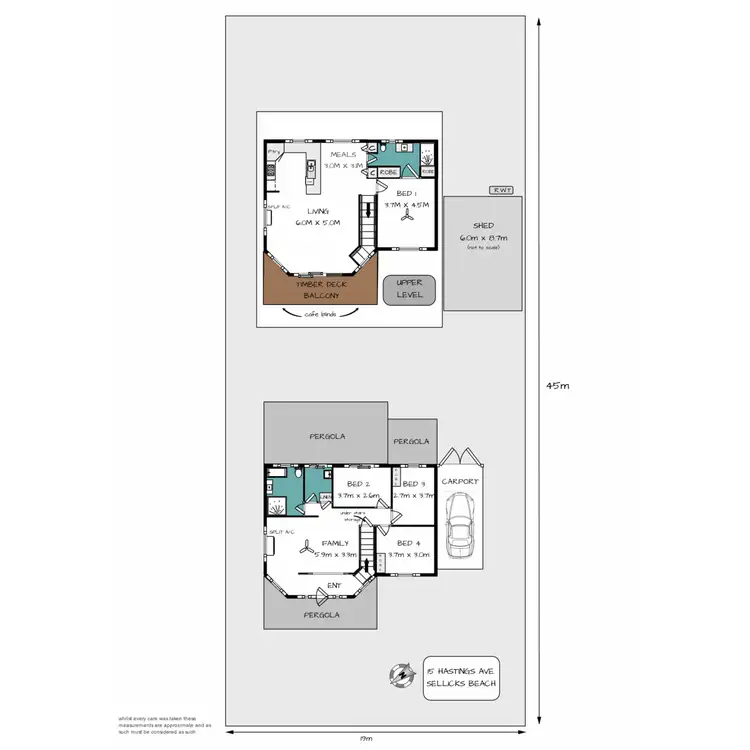 Floorplan of Homely house listing, 15 Hastings Avenue, Sellicks Beach SA 5174