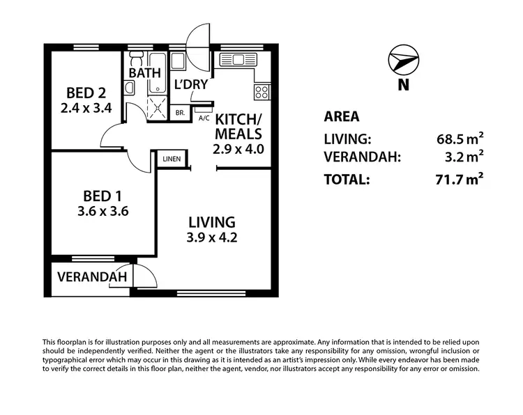 Floorplan of Homely unit listing, 3/11 Victoria Crescent, Mount Barker SA 5251