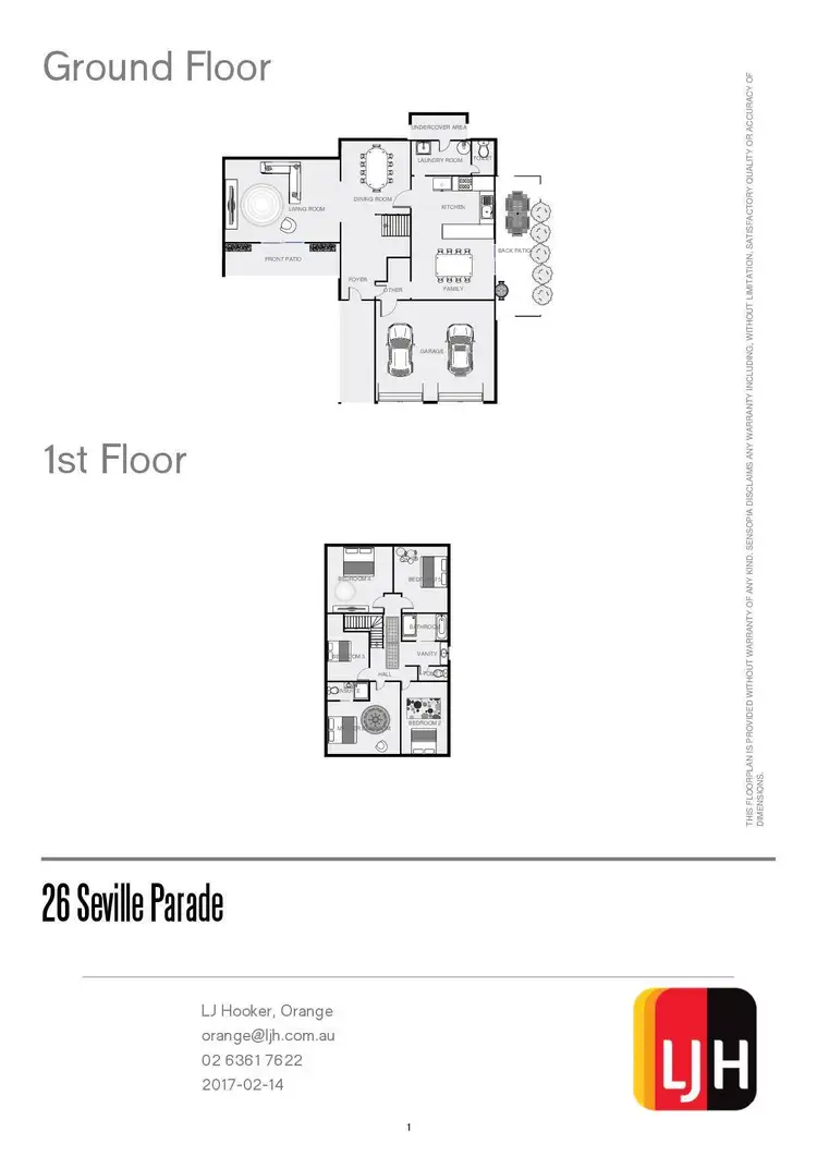 Floorplan of Homely house listing, 26 Seville Parade, Orange NSW 2800