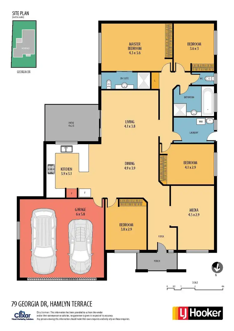 Floorplan of Homely house listing, 79 Georgia Drive, Hamlyn Terrace NSW 2259