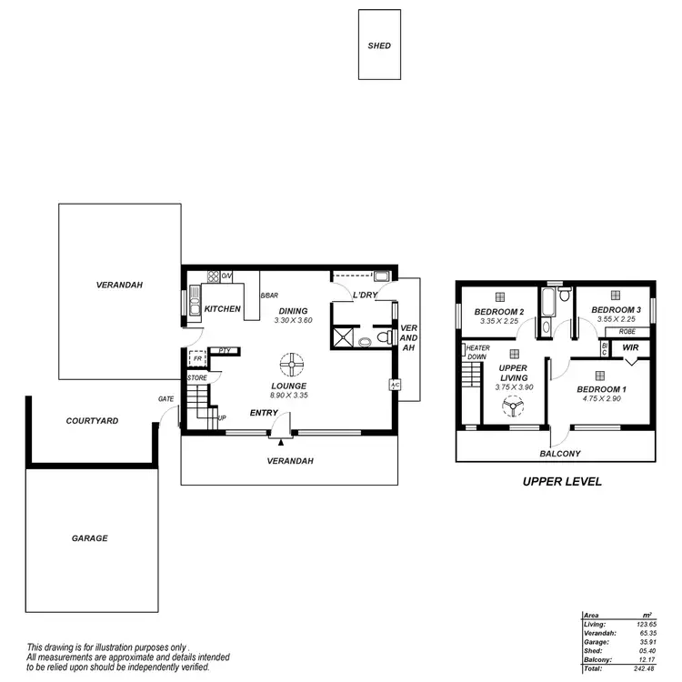 Floorplan of Homely house listing, 25 Gwender Terrace, Para Hills SA 5096